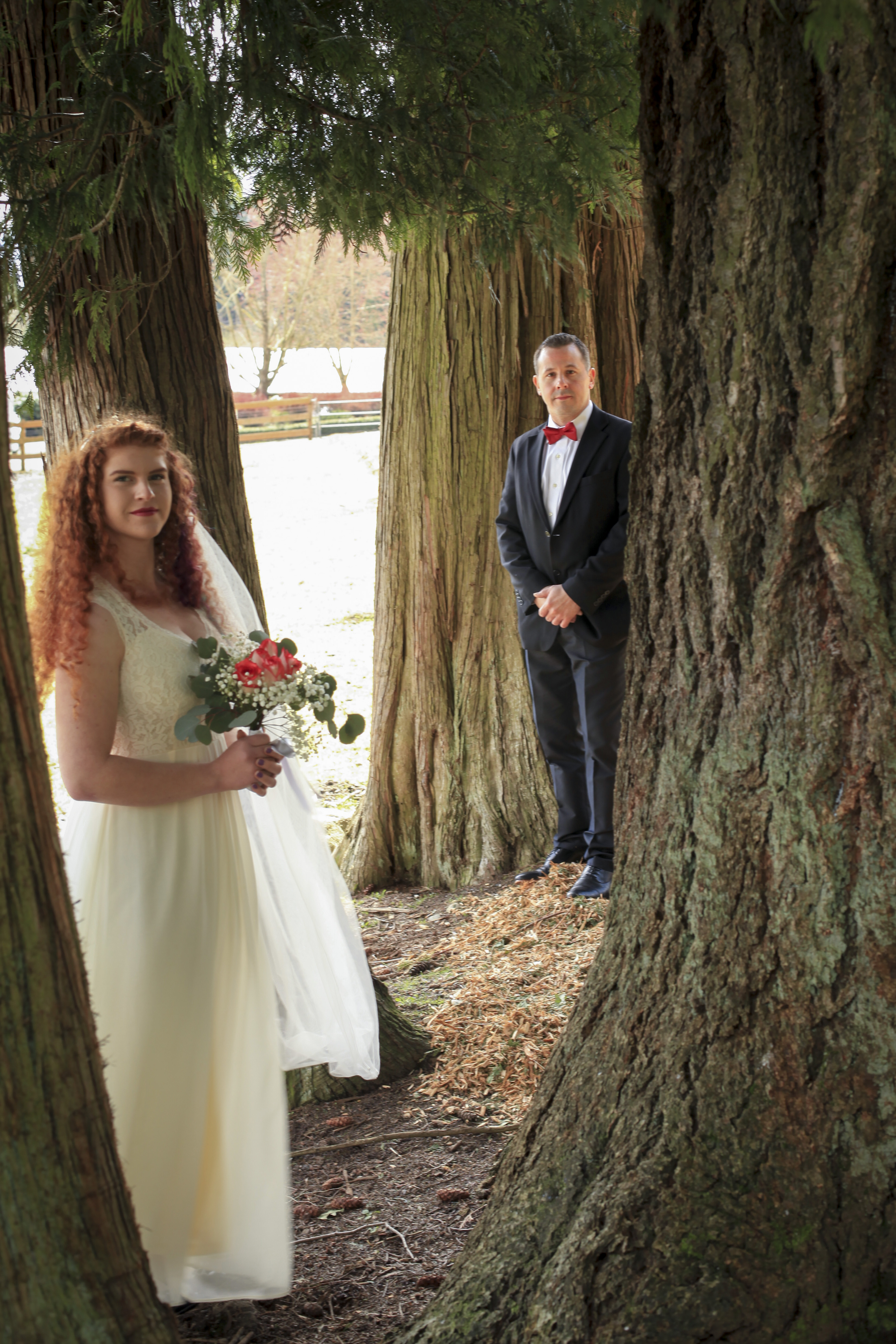 Wedding couple photos at the Barn at Holly Farm