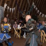 Jousting at medieval festival at the Barn at Holly Farm