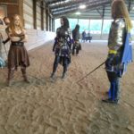 Medieval knights at the Barn at Holly Farm