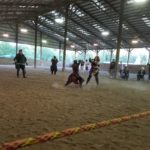 Medieval jousting at the Barn at Holly Farm