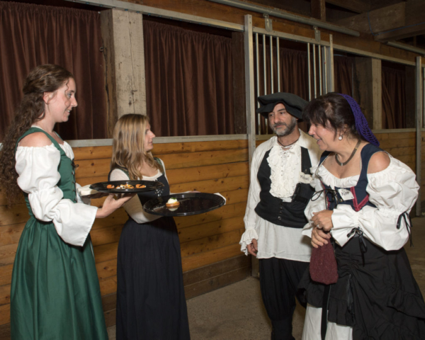 Medieval costumes at festival