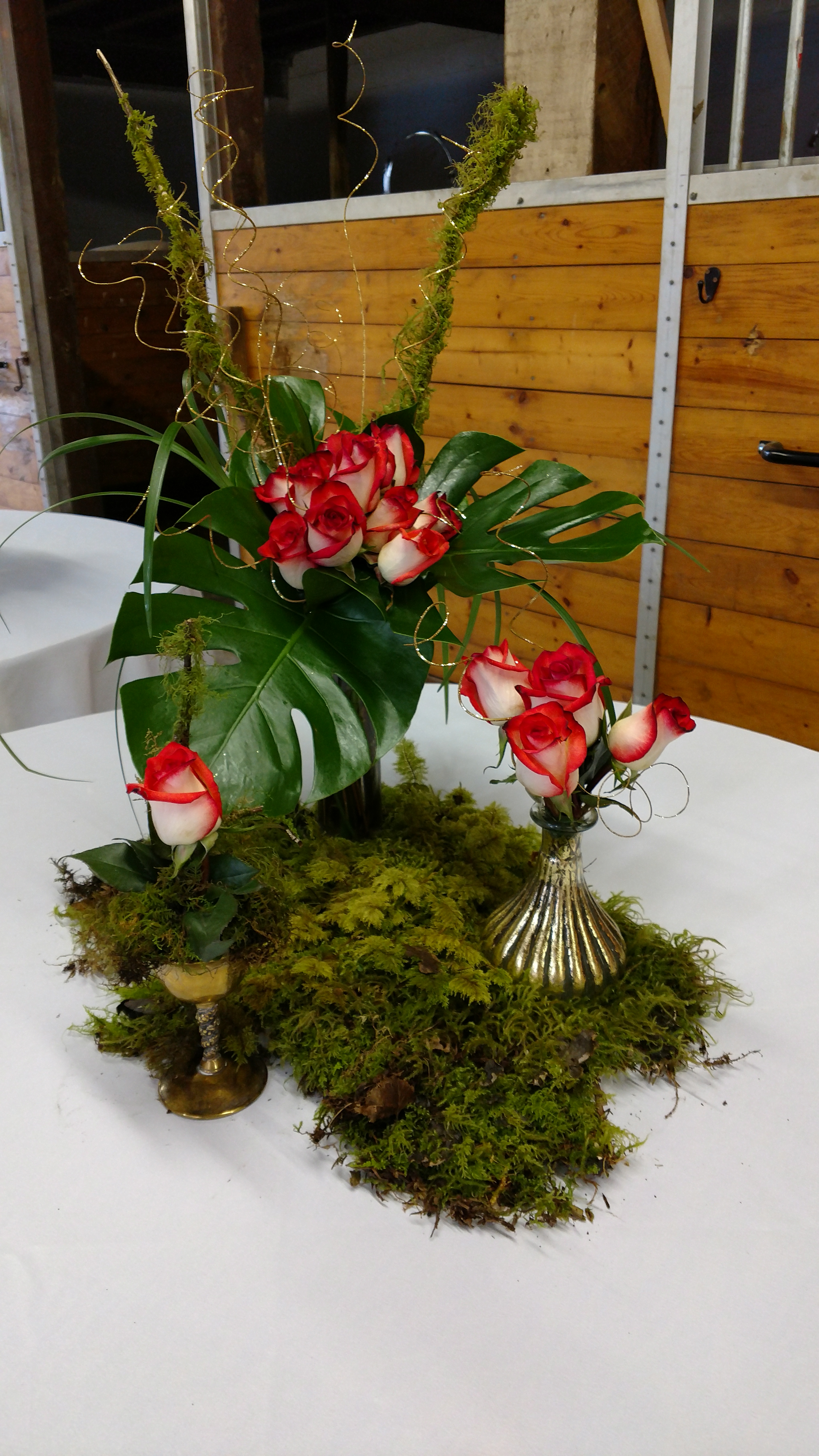 Flower arranging services at the Barn at Holly Farm