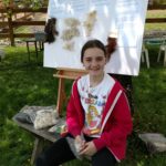 Fiber samples at the Barn at Holly Farm