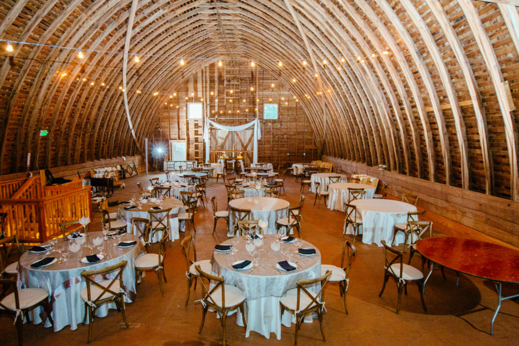 Seat up to 200 guests comfortably in the barn loft