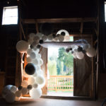 Wedding balloon decorations at the Barn