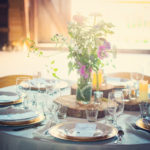 Table setting at the Barn at Holly Farm