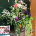 Flower arrangement at the Barn at Holly Farm