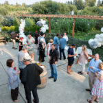 Patio set up for special event at the Barn at Holly Farm