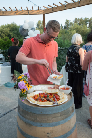 Farm to table food available at the Barn at Holly Farm