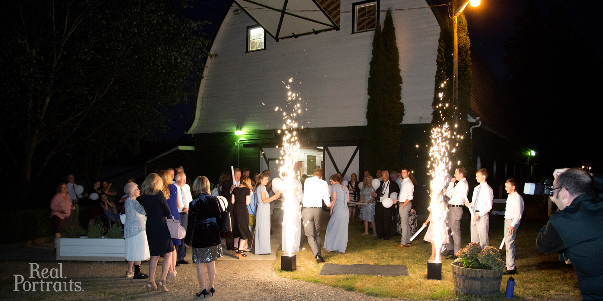 Night celebrations at the Barn at Holly Farm